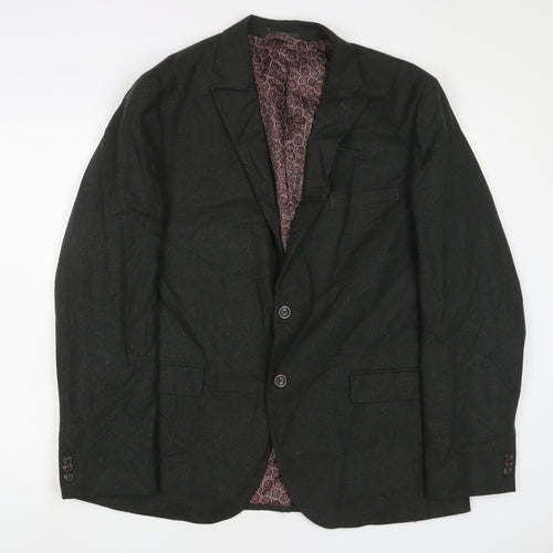 Marks and Spencer Mens Green Wool Jacket Suit Jacket Size 42 Regular