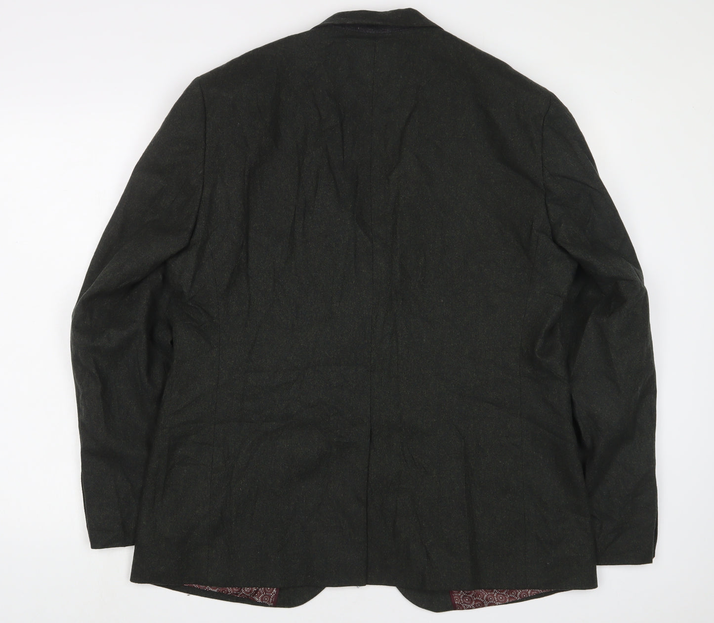 Marks and Spencer Mens Green Wool Jacket Suit Jacket Size 42 Regular