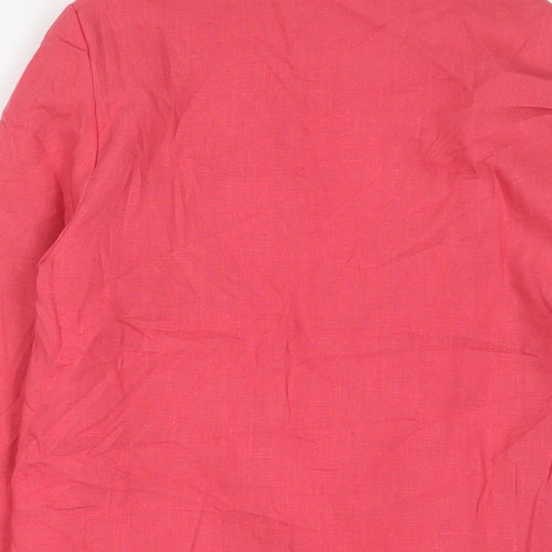 Richards Womens Pink Jacket Blazer Size 10 Button