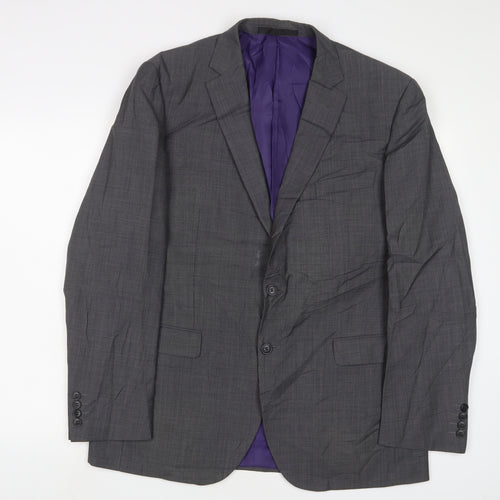 Marks and Spencer Mens Grey Polyester Jacket Suit Jacket Size 44 Regular
