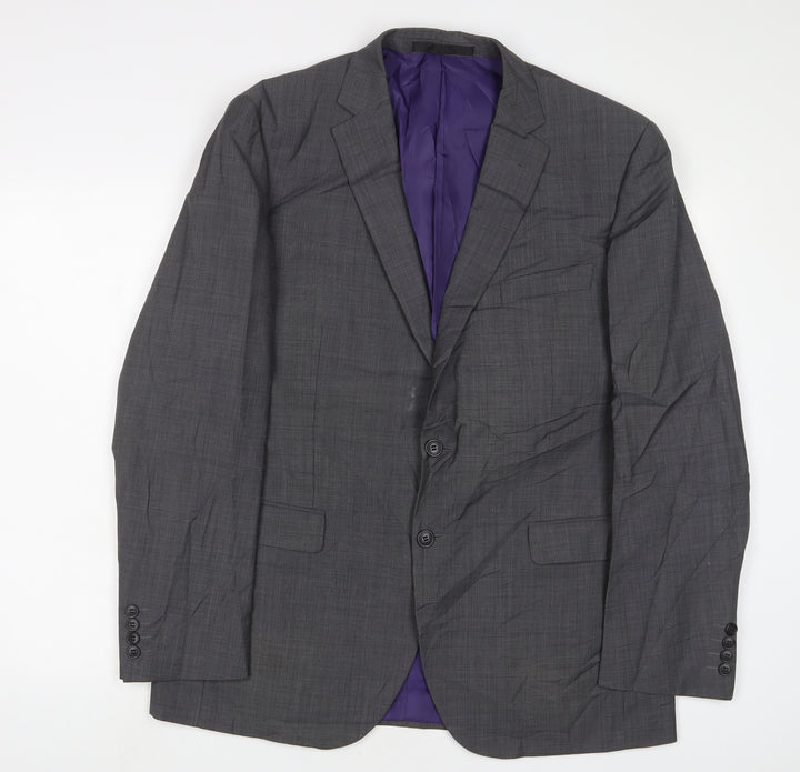 Marks and Spencer Mens Grey Polyester Jacket Suit Jacket Size 44 Regular