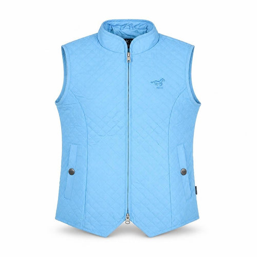 HKM Boys Blue Gilet Jacket Size 12 Years Zip - Horse riding