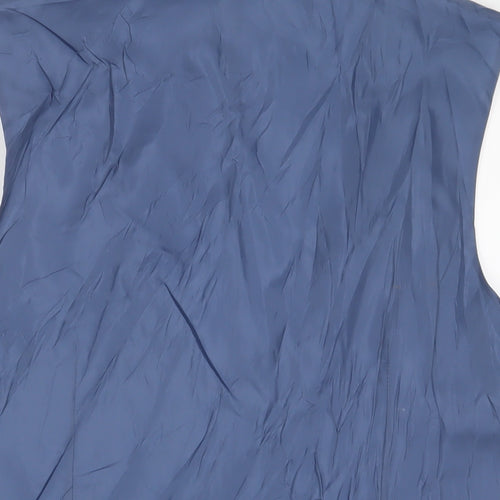 Spitual Fields Mens Blue Polyester Jacket Suit Waistcoat Size L Regular