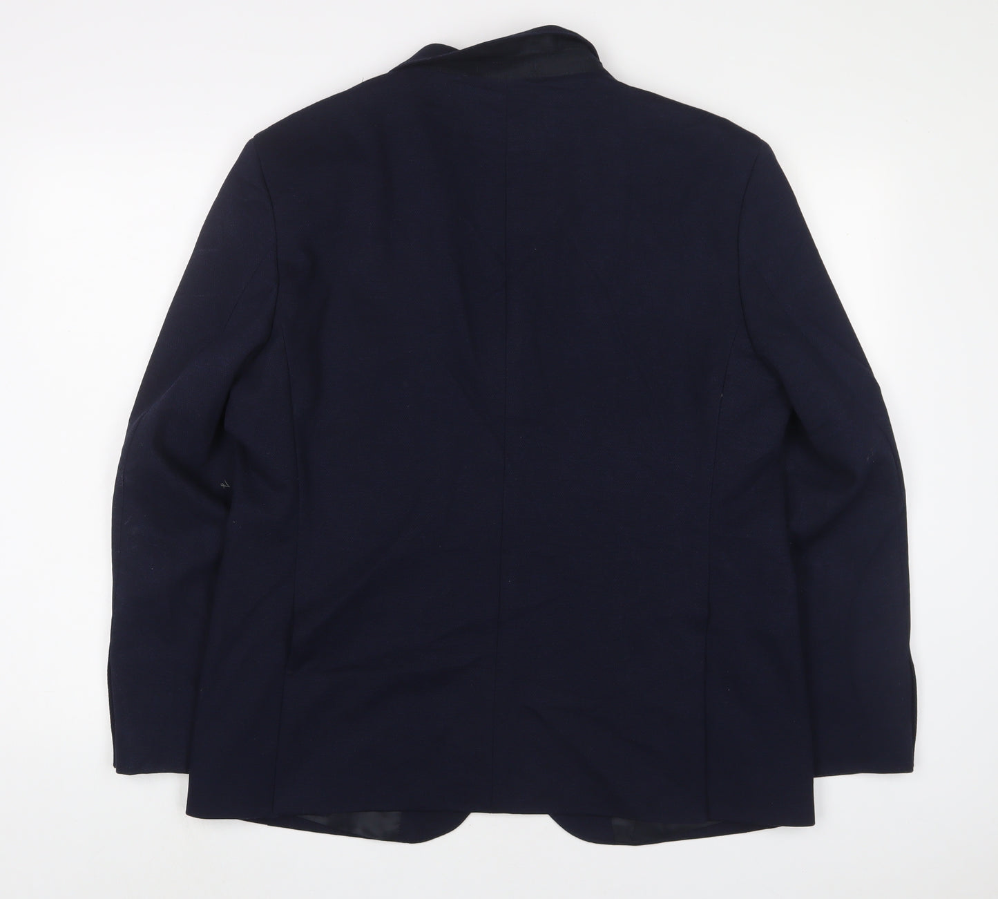 Marks and Spencer Mens Blue Polyamide Jacket Suit Jacket Size 42 Regular