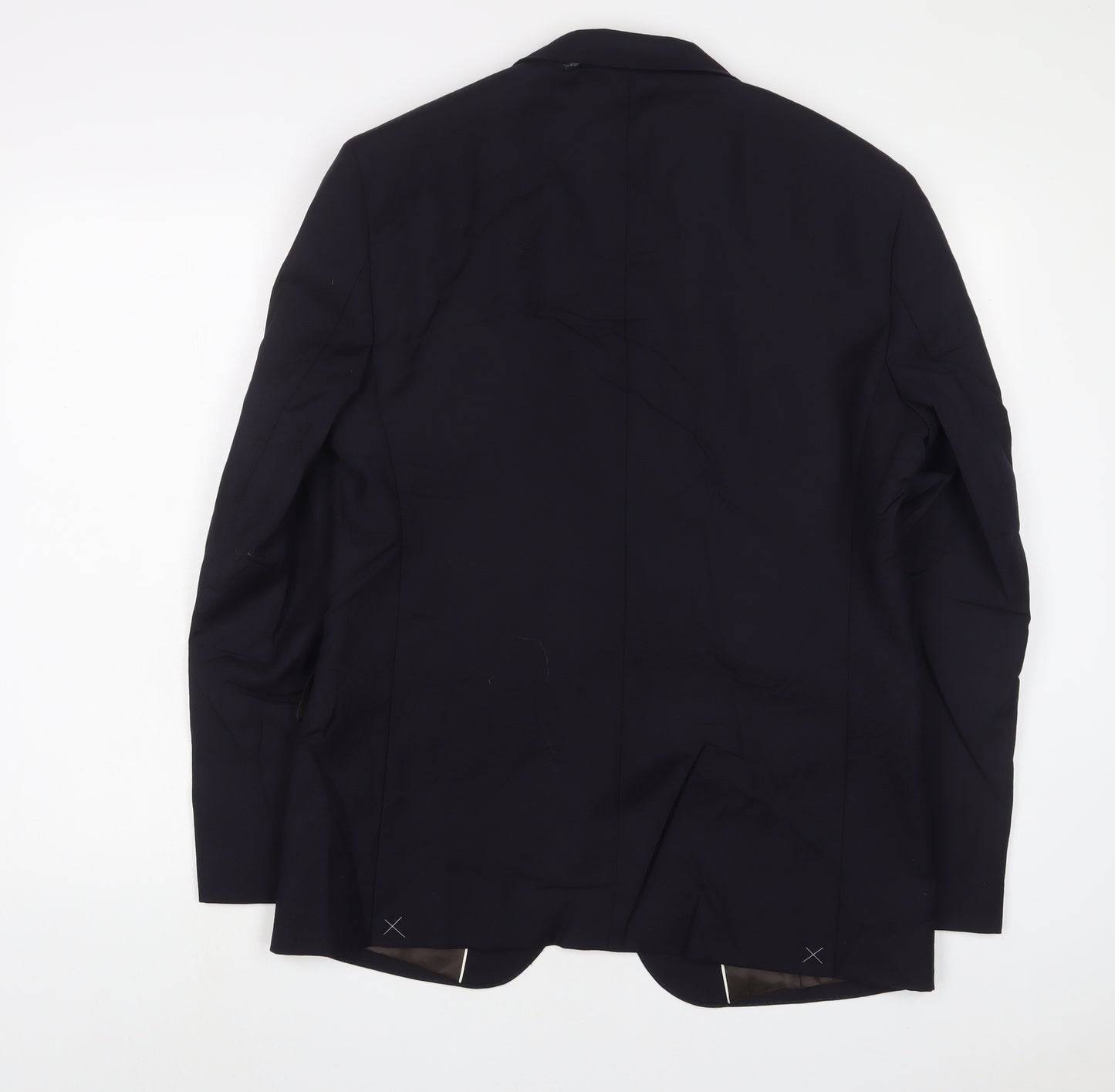 Marks and Spencer Mens Blue Wool Jacket Suit Jacket Size 40 Regular