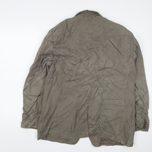 Marks and Spencer Mens Green Jacket Blazer Size L Button