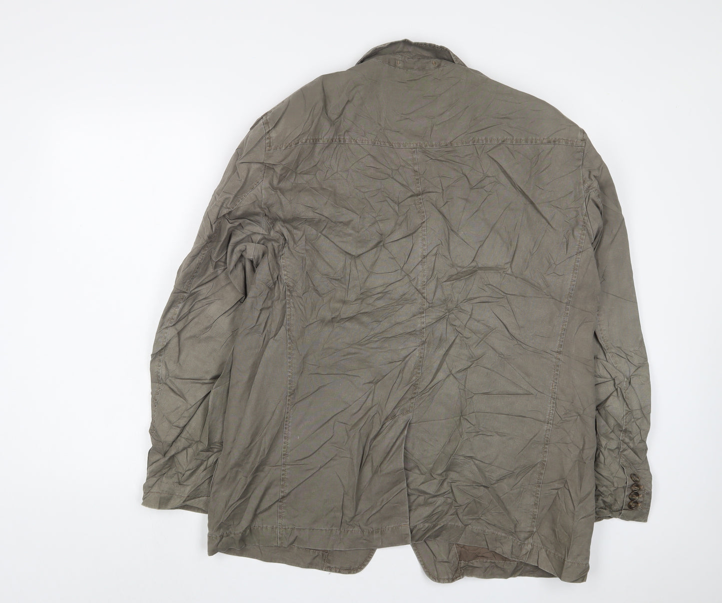 Marks and Spencer Mens Green Jacket Blazer Size L Button