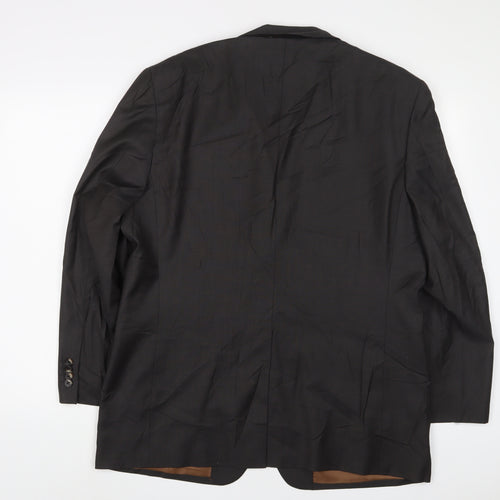 Greenwoods Mens Grey Wool Jacket Suit Jacket Size 42 Regular
