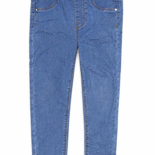 Angel Girls Blue Cotton Jegging Jeans Size 3 Years Regular - Inside Leg 15in - waist 10In.