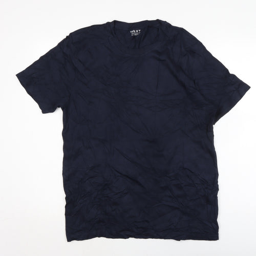 NEXT Mens Blue Cotton T-Shirt Size M Crew Neck