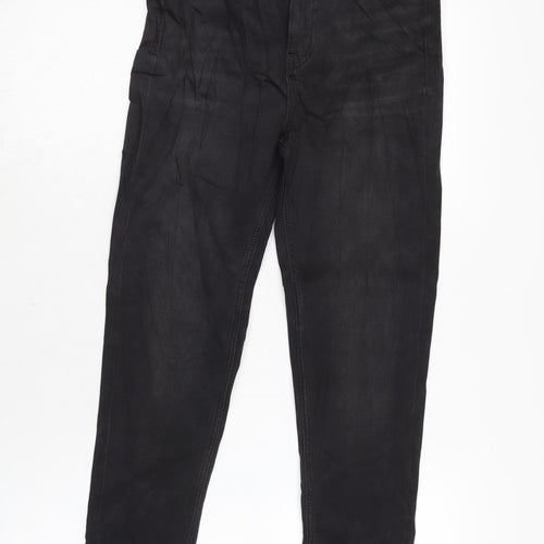 Marks and Spencer Womens Grey Cotton Blend Skinny Jeans Size 6 L25.5 in Regular Zip