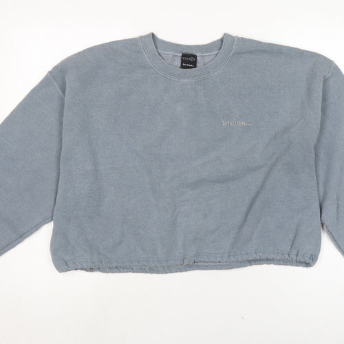 iets frans Womens Grey Cotton Pullover Sweatshirt Size L