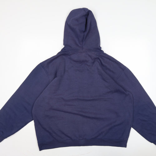 Umbro Mens Blue Cotton Pullover Hoodie Size L