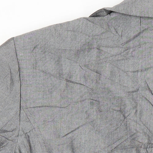 Kasper Womens Grey Jacket Blazer Size 6 Button