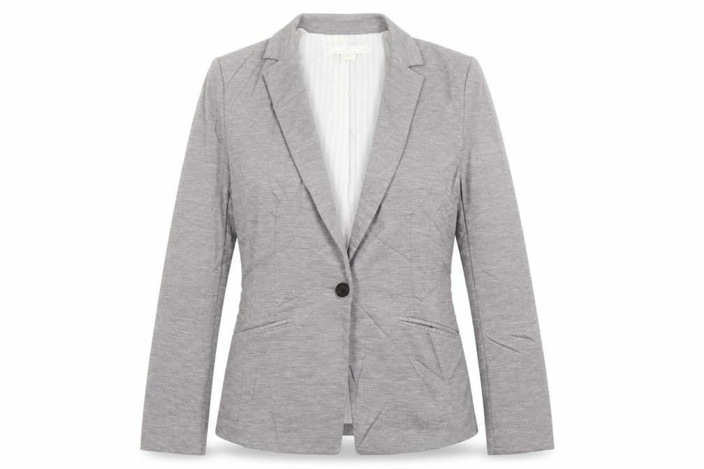 H&M Womens Grey Jacket Blazer Size 10