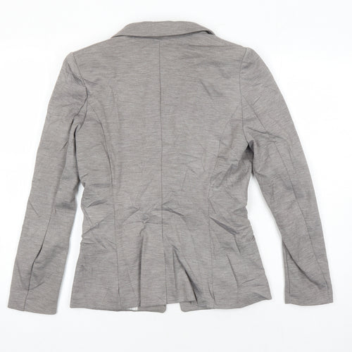 H&M Womens Grey Jacket Blazer Size 10