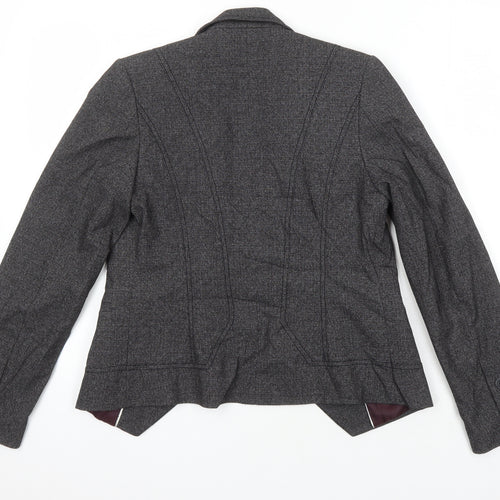 NEXT Womens Grey Jacket Blazer Size 8 Button