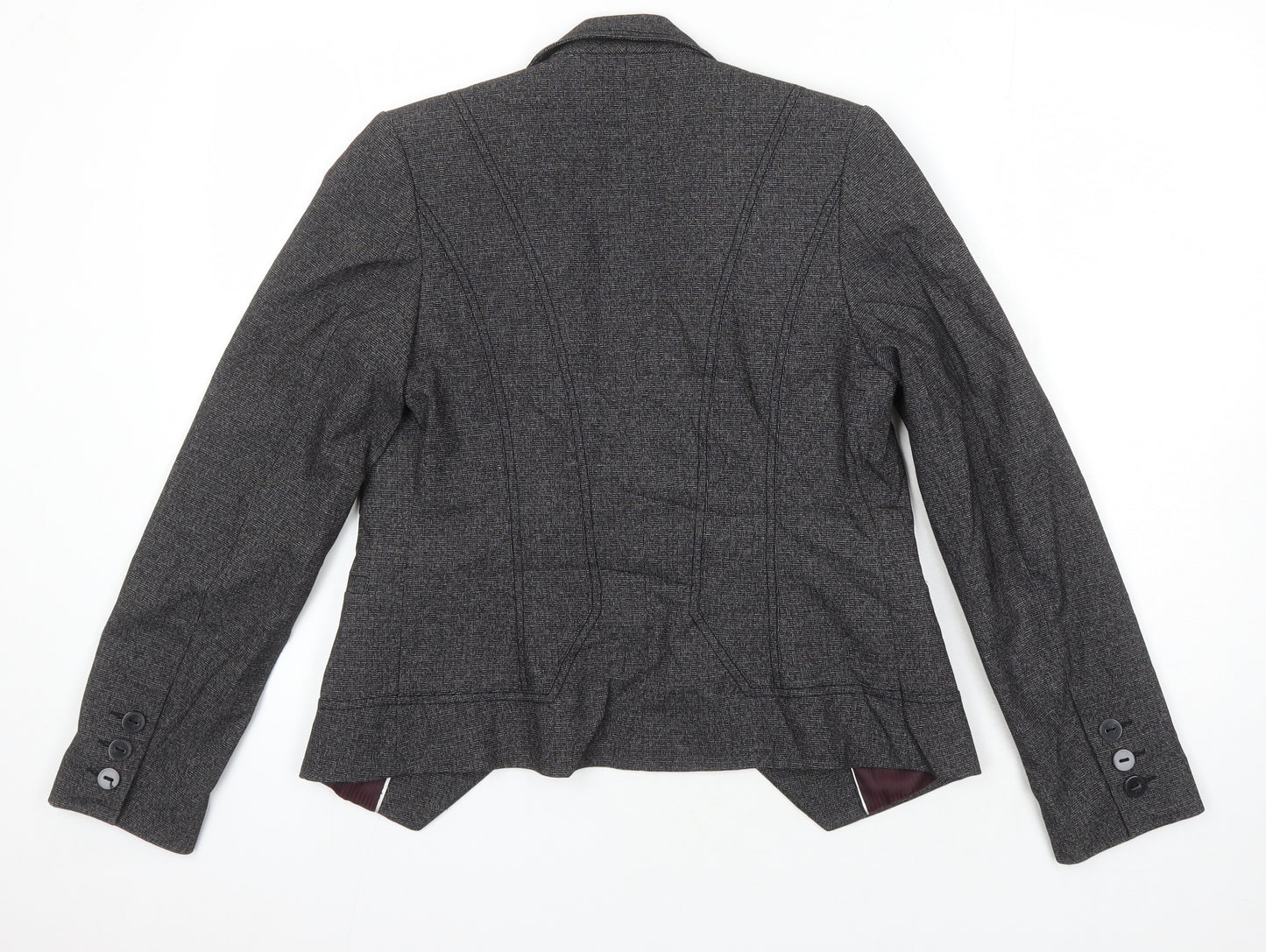 NEXT Womens Grey Jacket Blazer Size 8 Button