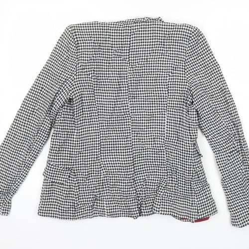River Island Womens Multicoloured Check Jacket Blazer Size 8 Button