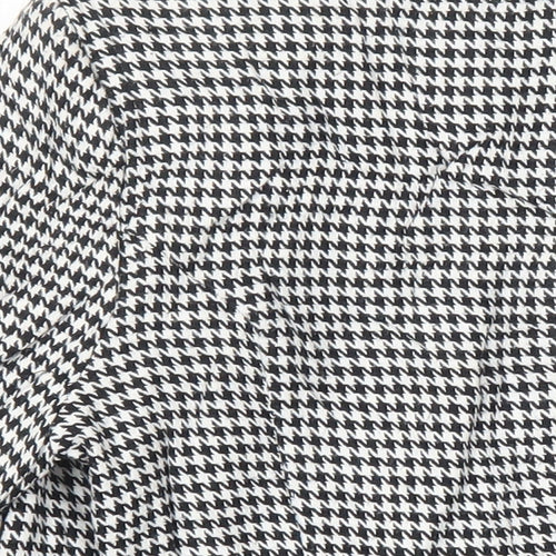 River Island Womens Multicoloured Check Jacket Blazer Size 8 Button