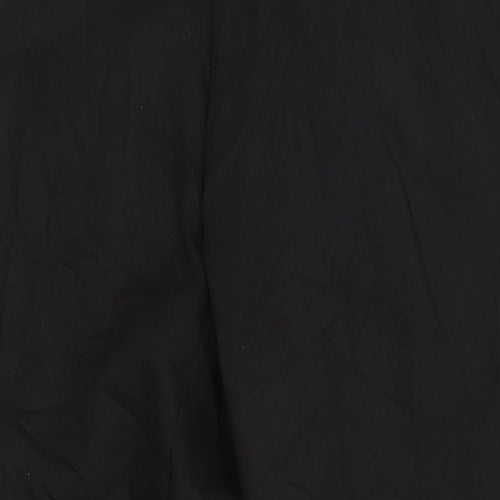 Moss Mens Black Polyester Trousers Size 28 in L27 in Slim