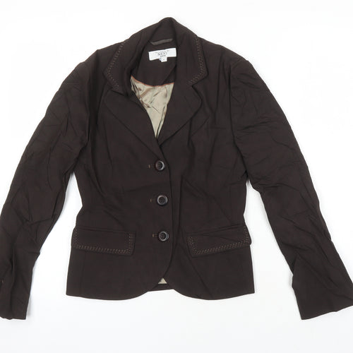 NEXT Womens Brown Jacket Blazer Size 6