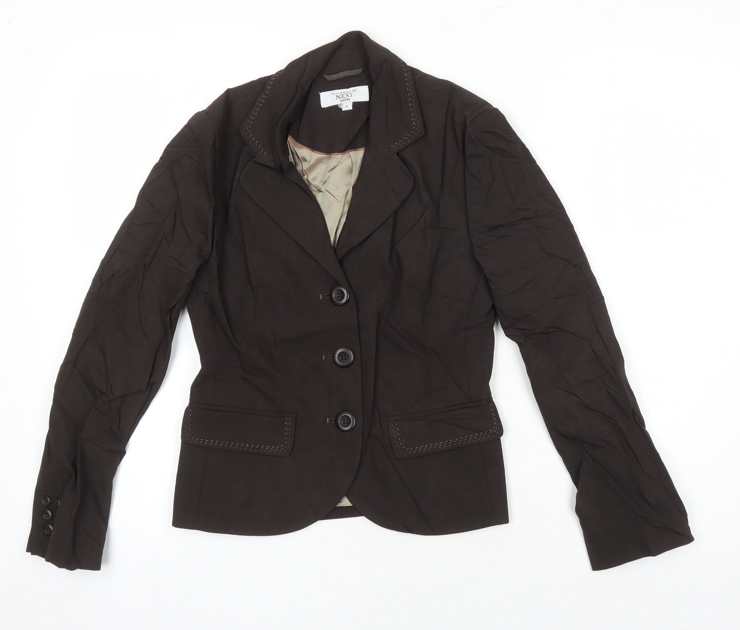 NEXT Womens Brown Jacket Blazer Size 6