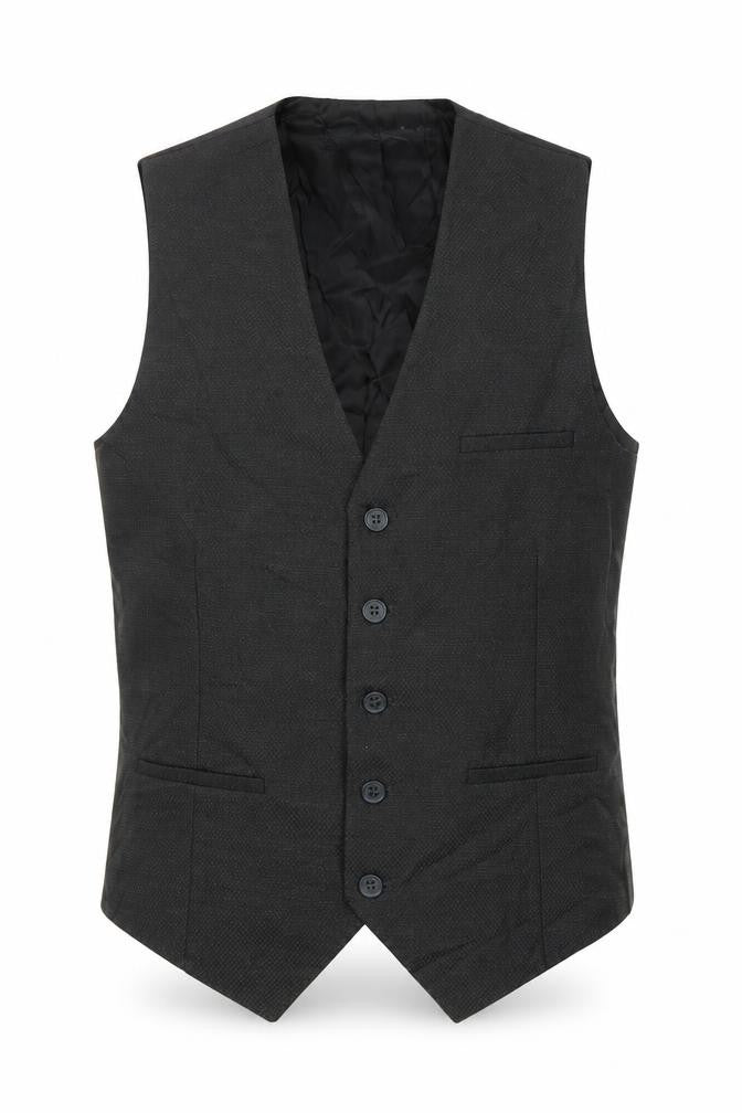 Bolongaro Trevor Mens Black Polyester Jacket Suit Waistcoat Size 36 Regular