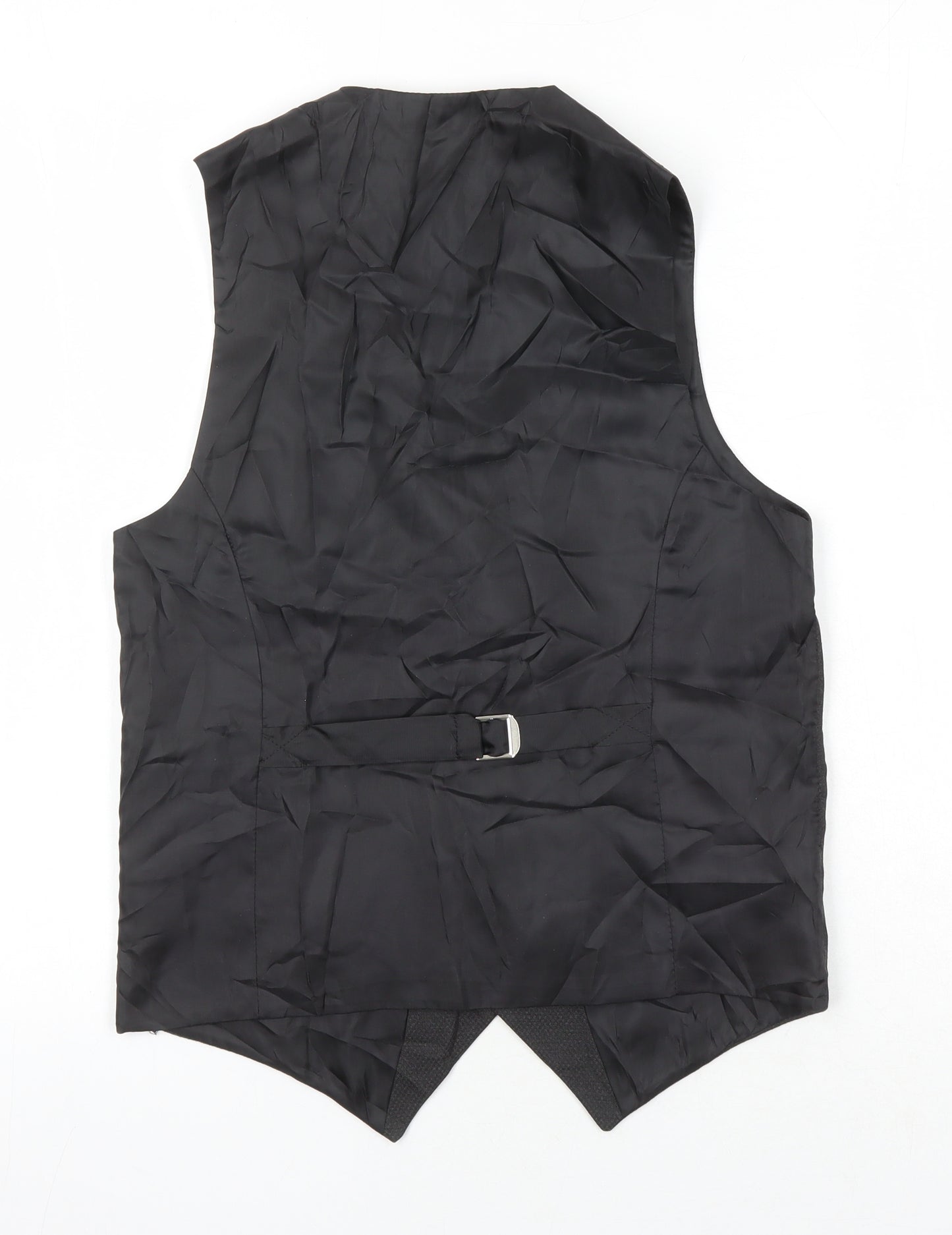 Bolongaro Trevor Mens Black Polyester Jacket Suit Waistcoat Size 36 Regular