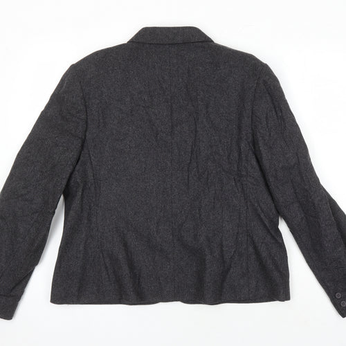 St Michael Womens Grey Jacket Blazer Size 18