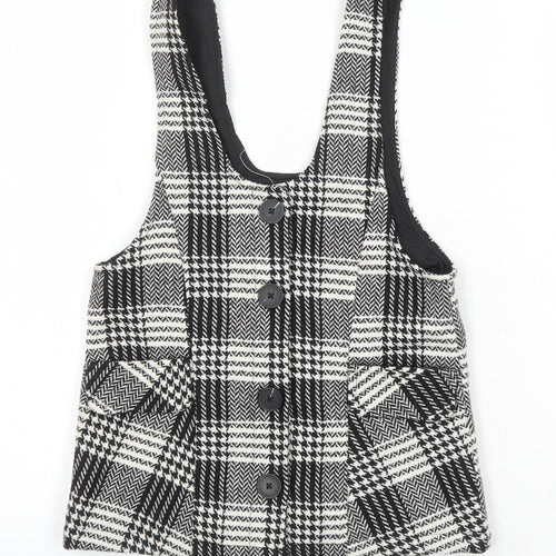 NEXT Girls Multicoloured Check Jacket Waistcoat Size 4 Years