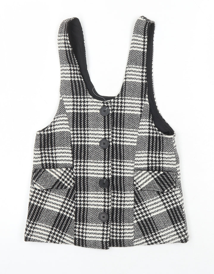 NEXT Girls Multicoloured Check Jacket Waistcoat Size 4 Years