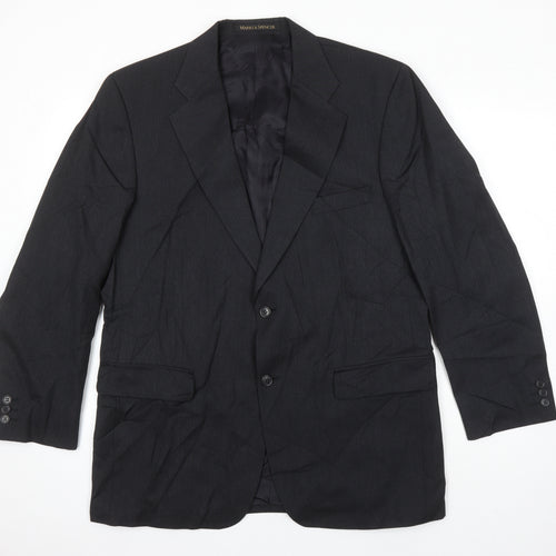 Marks and Spencer Mens Grey Wool Jacket Suit Jacket Size 42 Regular