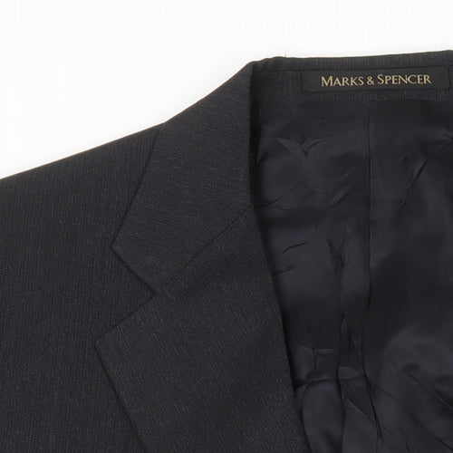 Marks and Spencer Mens Grey Wool Jacket Suit Jacket Size 42 Regular
