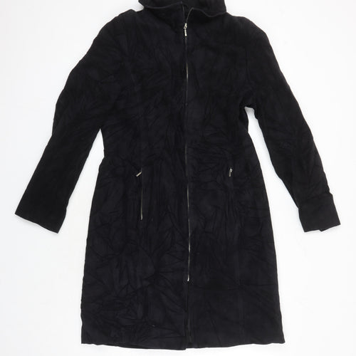 Dorothy Perkins Womens Black Overcoat Coat Size 12