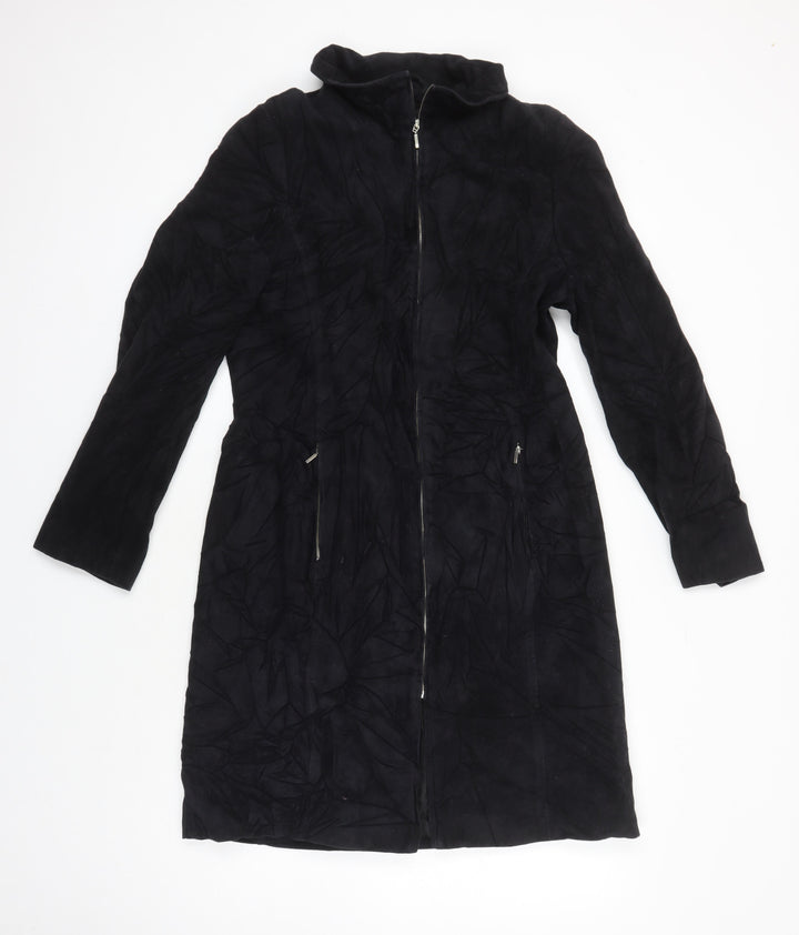 Dorothy Perkins Womens Black Overcoat Coat Size 12