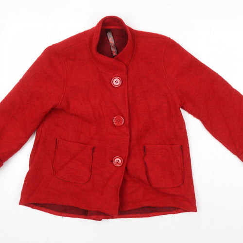 NEXT Womens Purple Herringbone Jacket Size 12 - Slight Bobbling