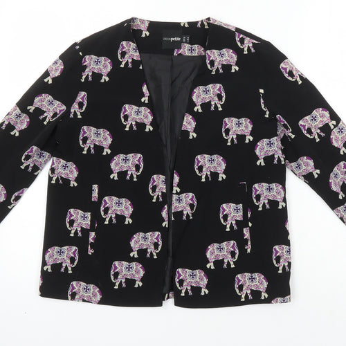 ASOS Womens Multicoloured Geometric Jacket Blazer Size 10 - Elephants