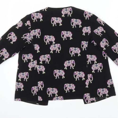 ASOS Womens Multicoloured Geometric Jacket Blazer Size 10 - Elephants