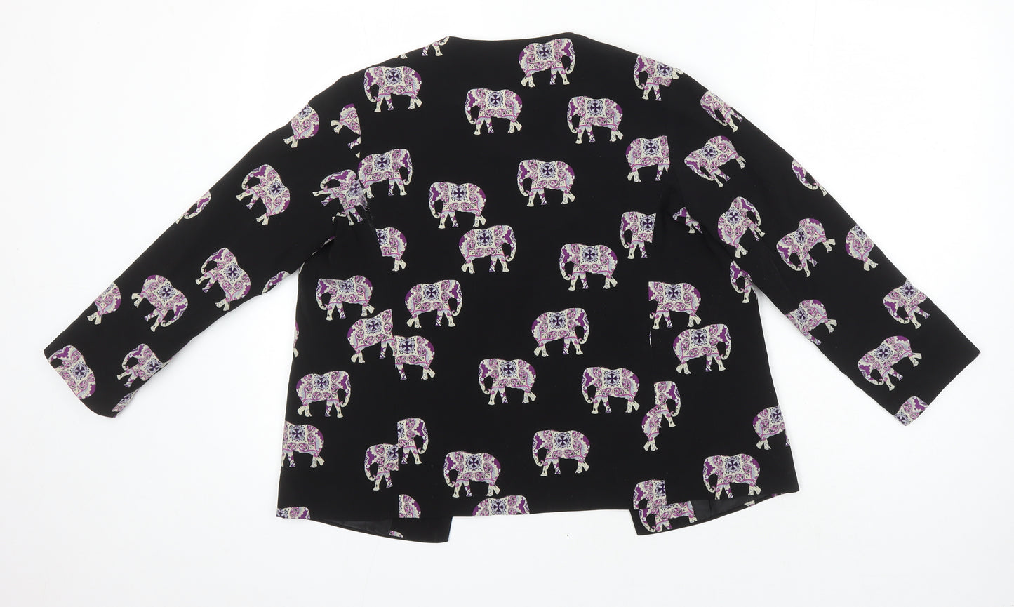 ASOS Womens Multicoloured Geometric Jacket Blazer Size 10 - Elephants