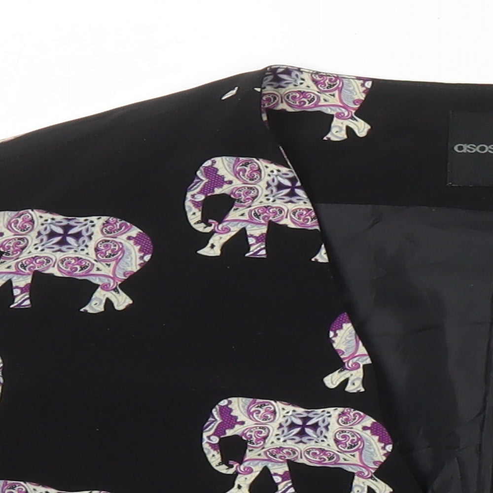 ASOS Womens Multicoloured Geometric Jacket Blazer Size 10 - Elephants