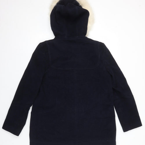 Topshop Womens Blue Overcoat Coat Size 10