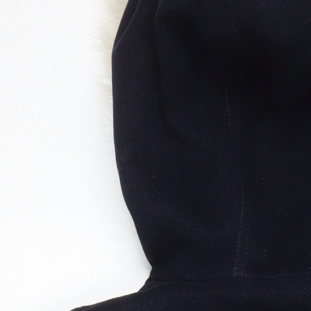 Topshop Womens Blue Overcoat Coat Size 10