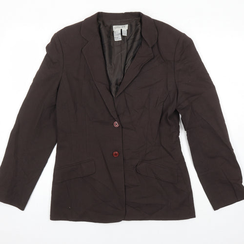 Episode Womens Brown Jacket Blazer Size 10