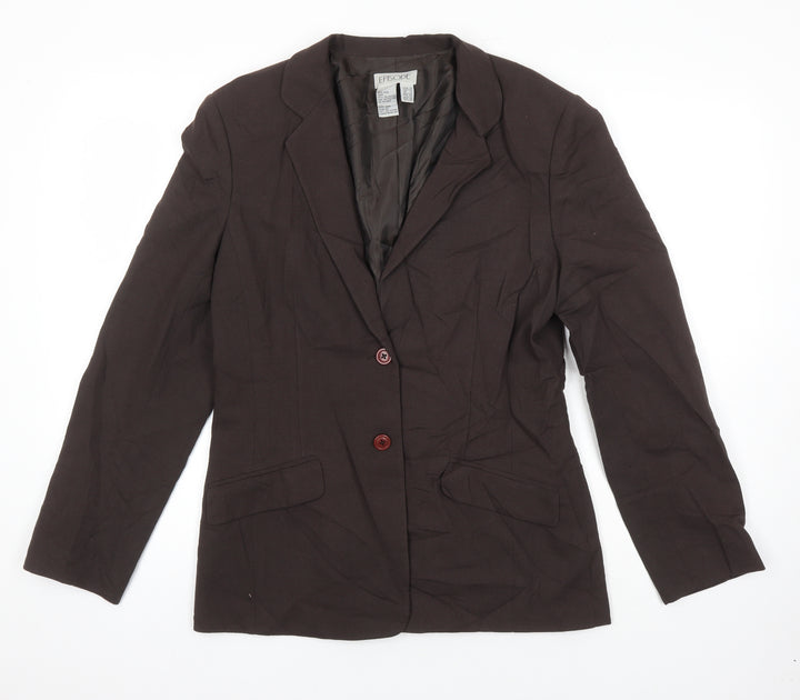 Episode Womens Brown Jacket Blazer Size 10