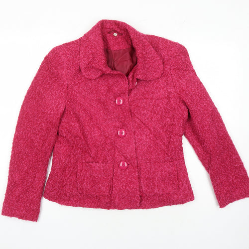 EWM Womens Pink Jacket Size 12