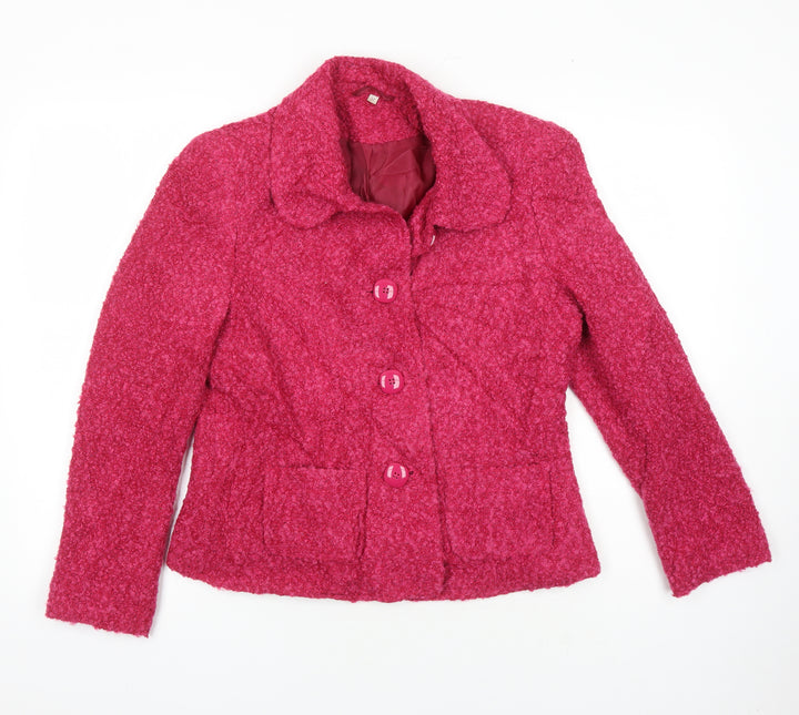EWM Womens Pink Jacket Size 12