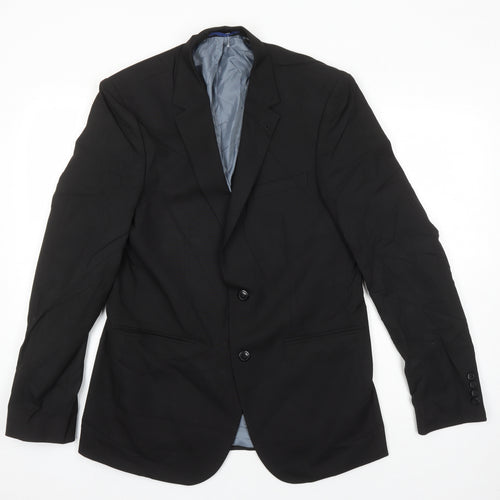 Burton Mens Black Polyester Jacket Suit Jacket Size L Regular