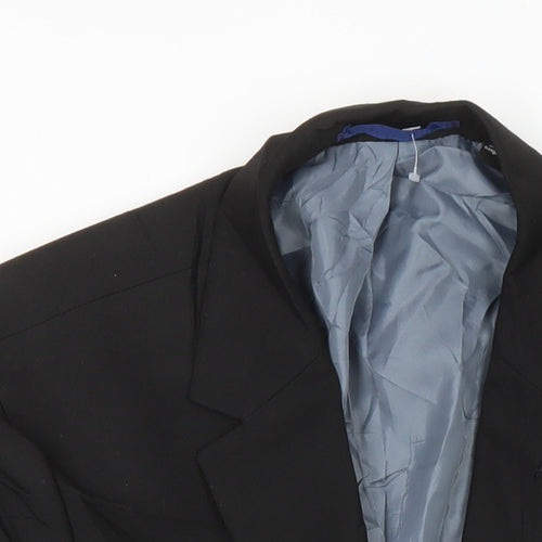 Burton Mens Black Polyester Jacket Suit Jacket Size L Regular