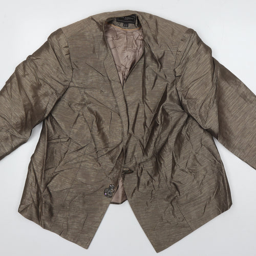 Ann Harvey Womens Brown Jacket Size 16 - Mushroom